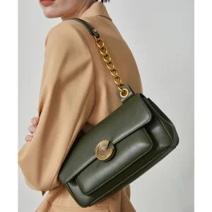 Handbag Chain Bag High Quality Cowhide Shoulder Bag Underarm Purses and Handbags Crossbody Bags for Women Side Bag for Ladies - AliExpress Women's Handbags