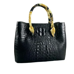 yuanlai new crocodile leather Female bag Big bag business female handbag Zipper bag womenm handbag - AliExpress Women's Handbags