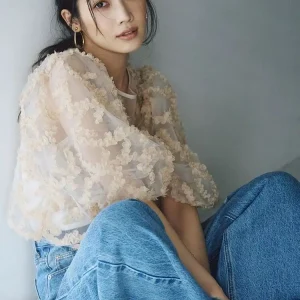 Princ Sve ort Top Star Home Mytrda 24 New Model 3D Petal Design Women's irt Faionable Casual Fem Blouse - AliExpress Shirts & Blouses