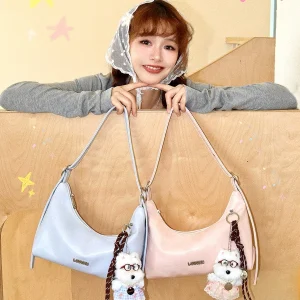 Blue Dog Underarm Bag Fashionable Commuter Tote Hobo Crossbody Bag for Women Stylish PU Leather  Color Summer 2026 - AliExpress Women's Handbags