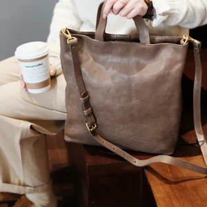PNDME vintage high quality vegetable tanned cowhide women's tote bag outdoor daily genuine leather ladies shoulder bag handbag - AliExpress Women's Handbags