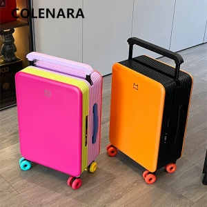 COLENARA 20"24Inch Suitcase High-quality ABS + PC Boarding Box Women's Trolley Case Students Password Box Men's Cabin Luggage - AliExpress Luggage