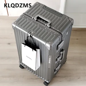 KLQDZMS Aluminum Frame Suitcase 26"29"32 Inch Large Capacity Cart Case Cart Type Travel Bag Women's Password Box Cabin Luggage - AliExpress Luggage