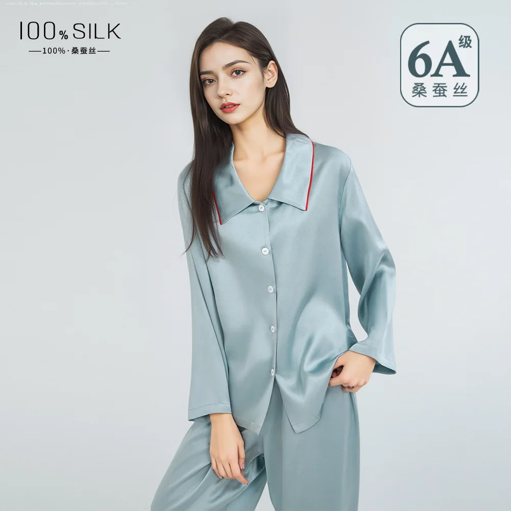 Anti-wrinkle 100% Mulberry Silk Pajamas Set Breathable Summer Sleepwear Plus Size Loungewear for Women - AliExpress Women's Sleep & Lounge