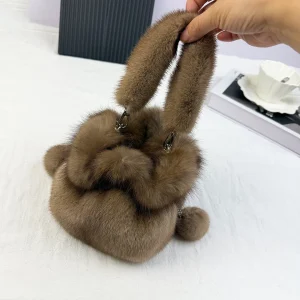 Luxury Mink Fur Tote Bag Women's Handbag Plush Furry Drawstring Bag Designer Women's Bag for Stylish Accessories Bucket Bags - AliExpress Women's Handbags