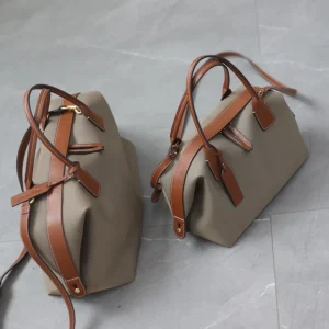 Women's Nylon With Genuine Leather Zipper Tote Lightweight Soft Travling Bags Versatile Style Handbag Different Colors And Size - AliExpress Women's Handbags