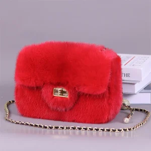 Women's Luxury Bags Designers Handbag Women Mink Fur Bag Crossbody Bags Female Chains Shoulder Hand Bags Purses Fur Handbags - AliExpress Women's Handbags