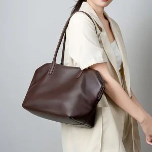 2026 Large Capacity Women's Handheld Bowling Bag High Grade Leather Underarm Tote for Leisure And Commuting Shoulder Bag KZ015 - AliExpress Women's Handbags