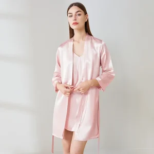 19 Momme Heavyweight Silk Robe 100% Mulberry Silk Premium Kimono Bathrobe Morning Gown Nightwear Exquisite Women's Loungewear PJ - AliExpress Women's Sleep & Lounge