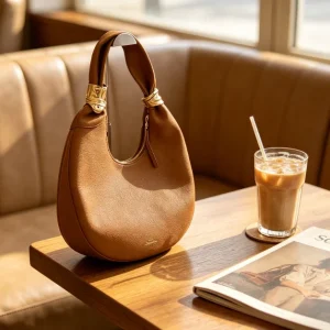 2026 New Fashion Chic Trend High End Shoulder Bag Dumpling Bag Women Black Grained Leather Face Hardware Half Moon Handbag - AliExpress Women's Handbags