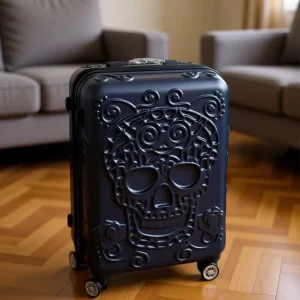 New 20 inch Skull Pattern Luggage Trolley Case 360-degree Rotating Universal Wheel Travel Suitcase TSA Lock for Men and Women - AliExpress Luggage