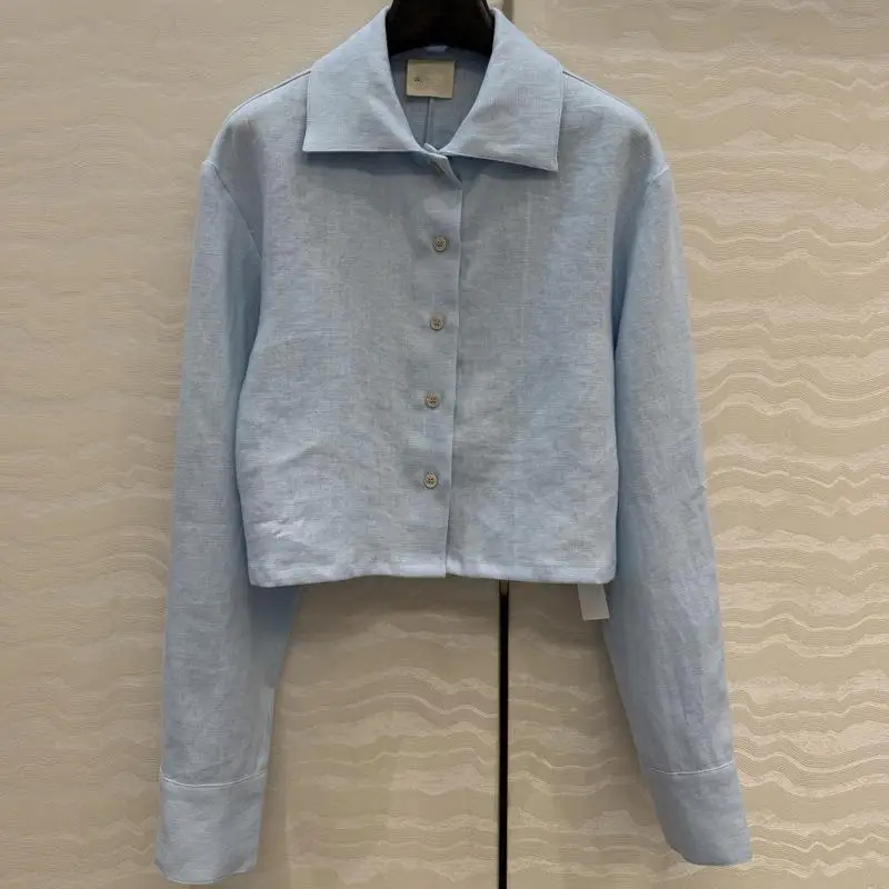 Casual Long Sleeve Shirt Versatile Lazy Style Slimming Turn-down Collar Short Spring New Arrival for Women in China - AliExpress Shirts & Blouses