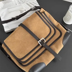 British Style Vintage Women Business Casual Work Satchels Crossbody Bag Patchwork Cow Suede Leather Fashion Lady Shoulder Bags - AliExpress Women's Handbags