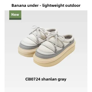 Warm Indoor Outdoor Slippers for Women Anti-Slip Faux Fur Thick Bottomed Toe Covered Half Slippers Easy to Wear Lazy Shoes - AliExpress Sneakers