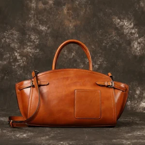 Wings bag, genuine leather women's bag, new style handbag, retro handmade wrapping layer, cowhide big bag, women's dumpling bag - AliExpress Women's Handbags