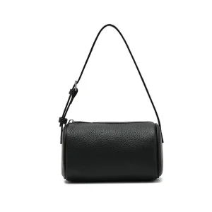 Round Handb Genuine Top Layer Cowhide Simple Versatile Underarm Shoulder Pillow Crossbody Small Luxury Designer Handbag - AliExpress Women's Handbags