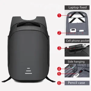 Waterproof Business Travel Bag 15.6 Inch Laptop Tablet Backpacks Men Fashion Usb Charging Teenage Large Backpack Man School Bags - AliExpress Travel Bags