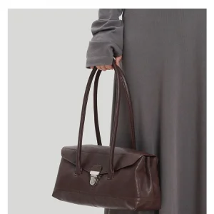 Koi Genuine Leather Retro Boston Bowling Bag Women's 2026 New High-End Versatile Single Shoulder Armpit Bag Casual Simple Style - AliExpress Women's Handbags