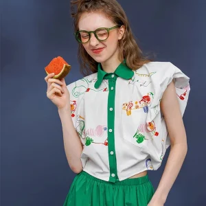 Women's Animal Graffiti Sleeveless Shirt , Summer - AliExpress Shirts & Blouses