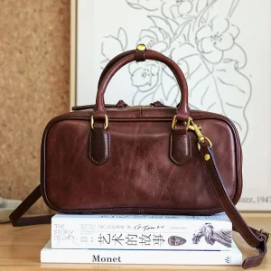 PNDME designers hand-made luxury vegetable tanned cowhide women's handbag simple casual genuine leather female shoulder bag - AliExpress Women's Handbags