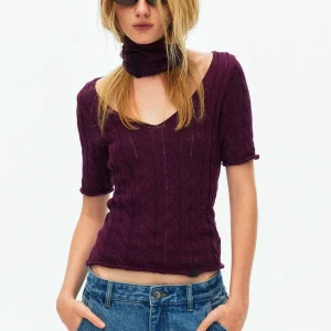 SaltHe Women's Knitted V-Neck Pullover Hollow out Floral Design Breathable Comfortable Cotton Blend Summer Top - AliExpress Sweaters&Jumpers