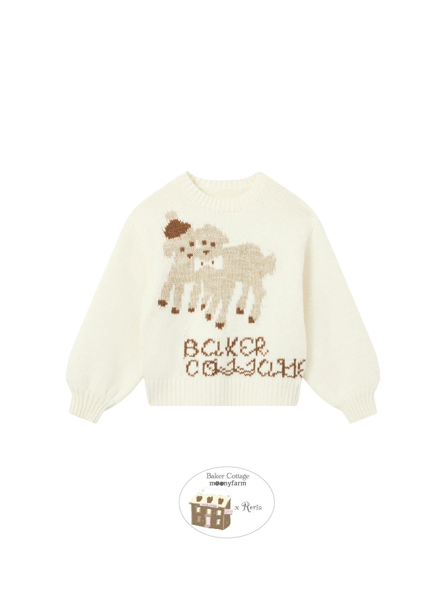 Moonyfarm Roria Collaborative round Ne Knitted Sweater Coarse Needle Mixed Wool New Arrival Korean Sle Loose Fit Flower P... - AliExpress Sweaters&Jumpers