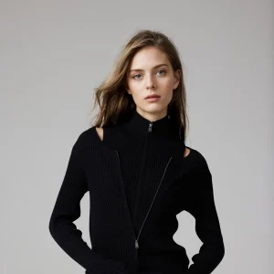 WIT Faionable Long Sve Knitted Zipper Cardigan Slim Fit Silk Cotton Blend Commute Sle Women's Knitwear Vest - AliExpress Sweaters&Jumpers