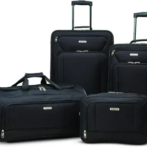 Ultra Lightweight 4-Piece Luggage Set with Smooth Wheels and Multiple Pockets for Organized Travel - AliExpress Travel Bags