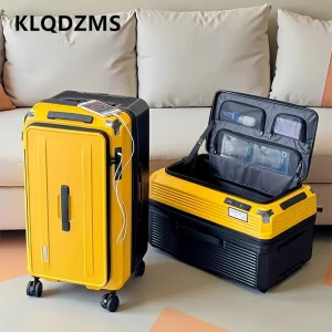 KLQDZMS Luggage Cart Style Travel Bag 20"24"26"28 Inch Large Capacity Trolley Case Women Boarding Box Men's with Wheels Suitcase - AliExpress Luggage