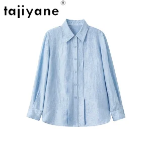 TAJIYANE High-end Women's Blouses and Shirts Silk and Linen Blend Blouses Women Clothing Casual Women Tops Рубашка Женская Shirt - AliExpress Shirts & Blouses