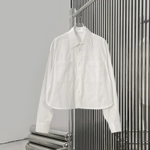Fashionable Casual Long Sleeve Turn-down Collar White Shirt Women's High Quality Commute Anti-aging Cotton Blend Ladies Shirt - AliExpress Shirts & Blouses
