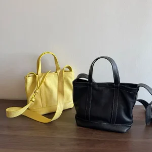 Handheld Water Bucket Bag - 2026 Relaxed Style Soft Leather Casual Tote Bag - Versatile Genuine Leather Women's Bag - Crossbody - AliExpress Women's Handbags