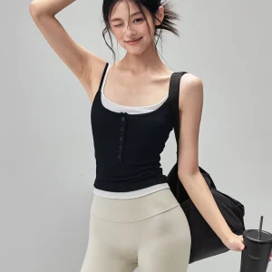 Women's Yoga Clothes with Chest Pad Pilates Training Fitn Qui Dry Beautiful Ba Sports Vest Top Summer Outerwear - AliExpress Shirts & Blouses