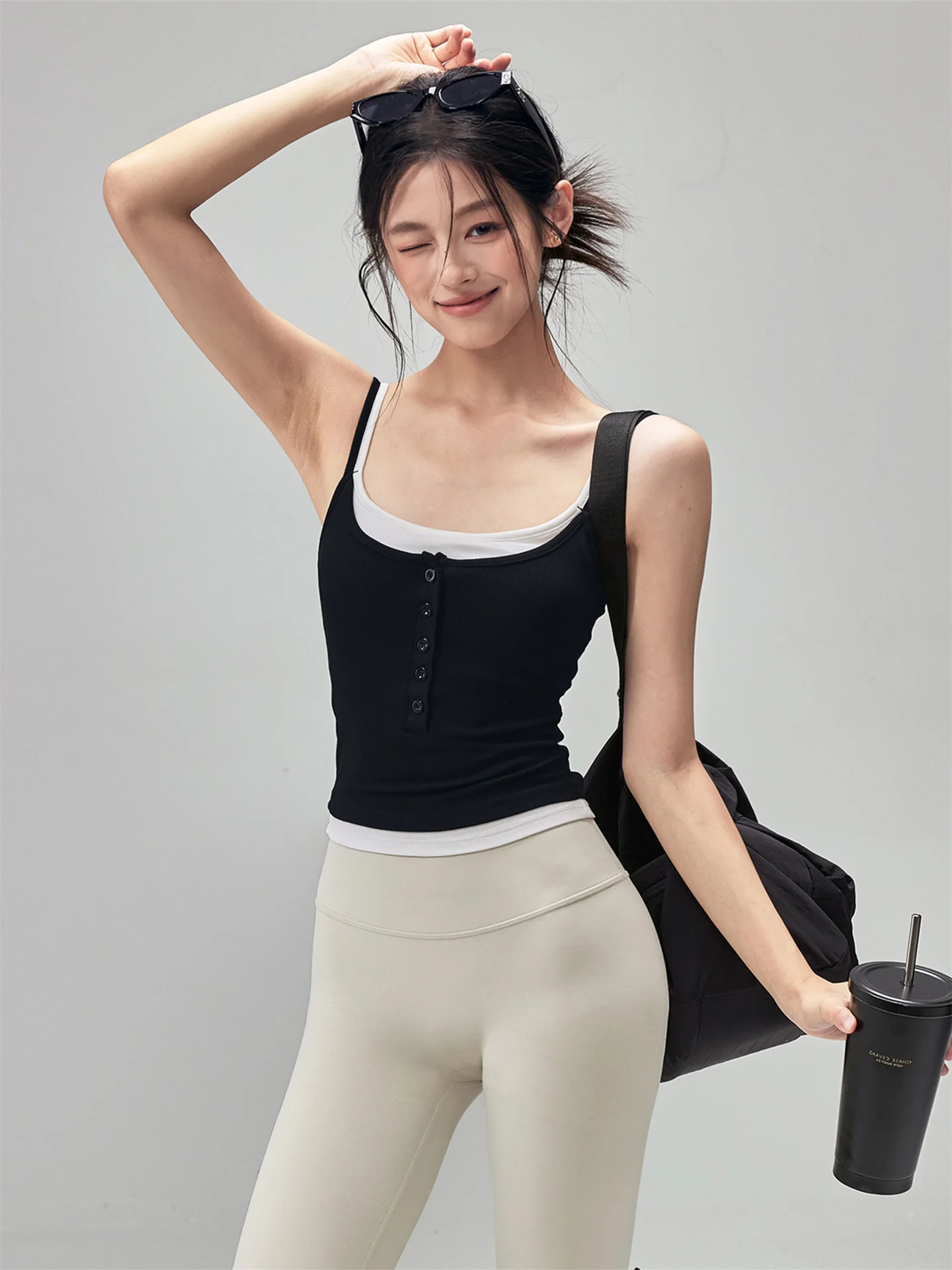 Women's Yoga Clothes with Chest Pad Pilates Training Fitn Qui Dry Beautiful Ba Sports Vest Top Summer Outerwear - AliExpress Shirts & Blouses