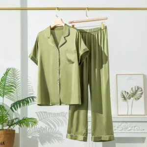 100% Mulberry Silk Pajama Set  19 Momme Soft Elastic Satin Basic Lounge Wear Comfort Style 2 Pieces Turn Down Collar XL SIze - AliExpress Women's Sleep & Lounge