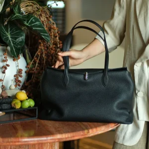  Fashion Simple Genuine Leather Women Tote BagHandbag Minimalist Real Leather Lady Underarm Shoulder Commuter Bag Big - AliExpress Women's Handbags
