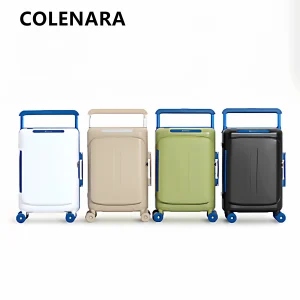 COLENARA Side Opening Suitcase ABS + PC Boarding Box 20"25 Inches Large Capacity Trolley Case Women's Carry-on Travel Suitcase - AliExpress Luggage