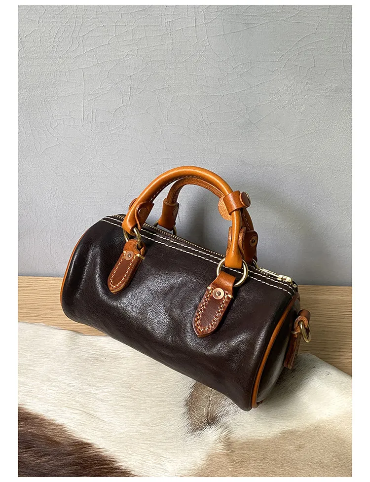 weekend party luxury handmade first layer cowhide women's handbag simple vintage genuine leather shoulder crossbody bag - AliExpress Women's Handbags
