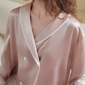 Women's Heavy Mulberry Silk Pajamas Set Machine Washable Loungewear Ultimate Comfortable XL Size Soft Cozy Casual Minimailism - AliExpress Women's Sleep & Lounge