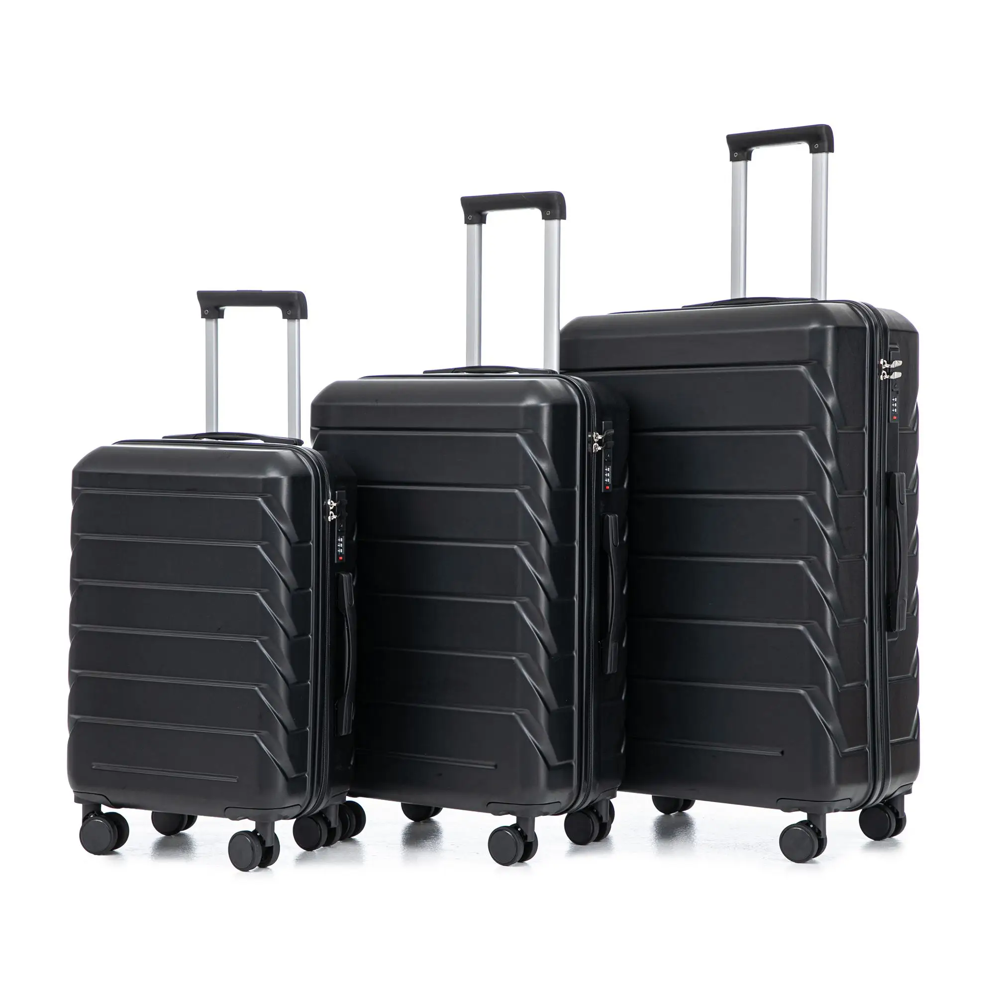 HIFINE 3 Piece ABS Spinner Luggage Set with Combination Lock, 20 24 28 Inch Travel Suitcases for Men and Women - AliExpress Luggage