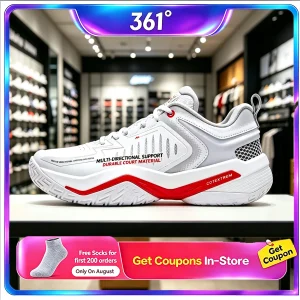 361° Zhisheng EXT Badminton Shoes Men Women Youth Breathable Shock‑Absorbing Anti‑Slip Wear‑Resistant Indoor Training Sneakers - AliExpress Sneakers