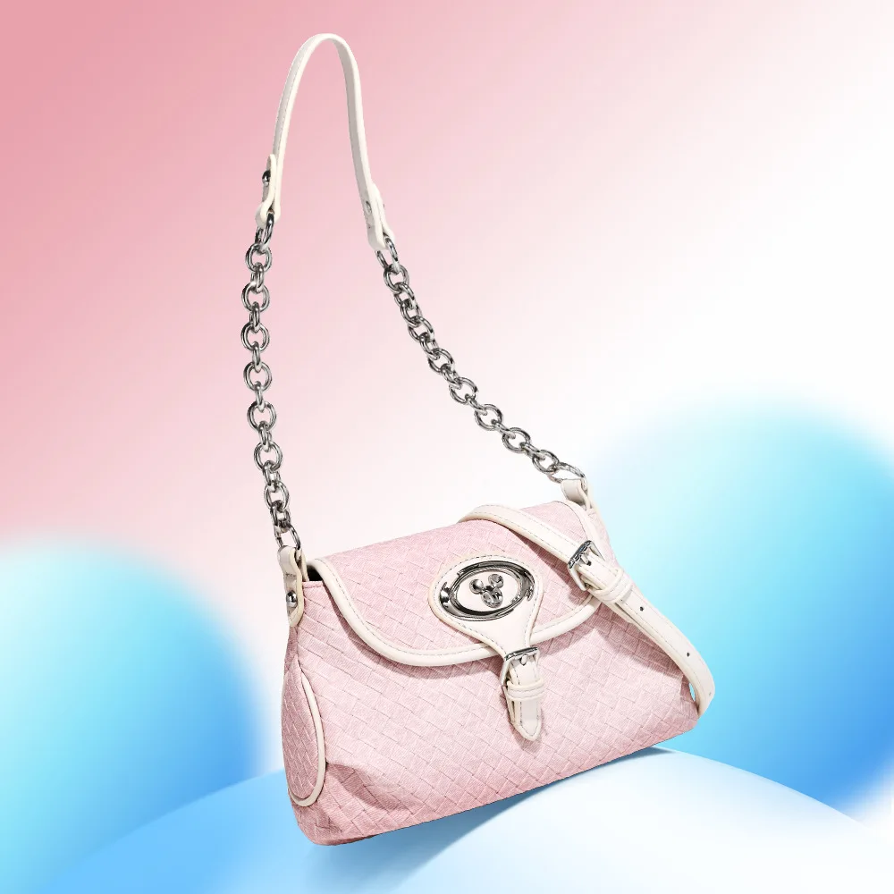 Genuine Disney Purses And Handbags Original Case Space Mickey Weave Textured Underarm Bag Ladies Shoulder Bag 299 - AliExpress Women's Handbags