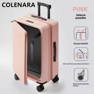 COLENARA ABS+PC Suitcase 20"22Inch Women's Boarding Case 24"26"28" Men's Trolley Case Student with Wheels Rolling Luggage - AliExpress Luggage