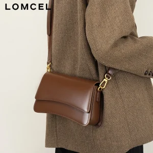 LOMCEL 21 New versatile crossbody bag made of high-quality cowhide, a small and exclusive bag in the shape of a French loaf - AliExpress Women's Handbags