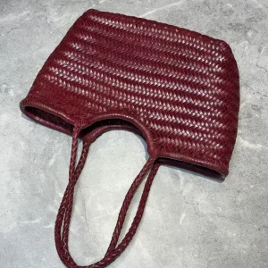 woven bag vintage shopping tote bag Hand woven leather casual plant basket bag with built-in casual - AliExpress Women's Handbags