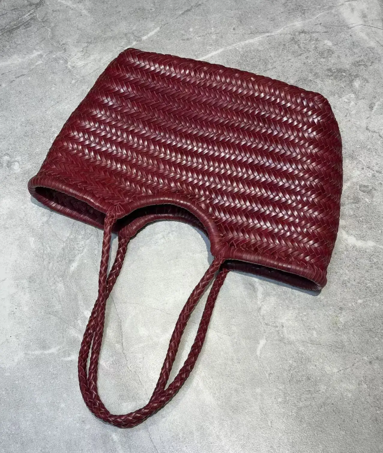 woven bag vintage shopping tote bag Hand woven leather casual plant basket bag with built-in casual - AliExpress Women's Handbags