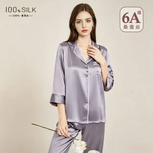 Eco-friendly 19mm Heavyweight Silk Pajamas Women 100% Mulberry Silk Breathable Lounge Sleepwear Set - AliExpress Women's Sleep & Lounge