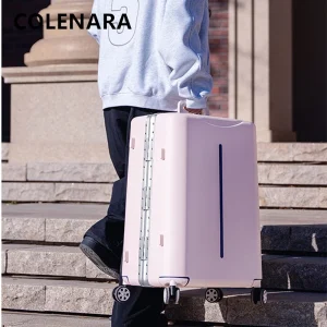COLENARA Suitcase on Wheels Aluminum Frame ABS+PC Boarding Case 24"26"28 Inch Women's Large Capacity Trolley Case Luggage - AliExpress Luggage