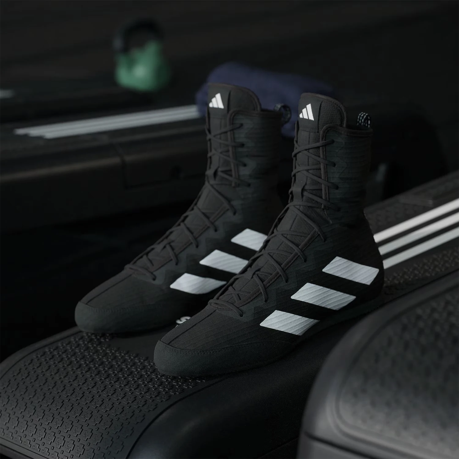 Adidas genuine BOX HOG 4 Men and Women's Indoor High-Top Boxing Sports Shoes JS4684 - AliExpress Sneakers