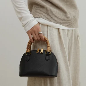Fashion Retro Cute Simple Shell Bag Genuine Leather BagHandbag For Women Real Leather Bowling Bag Shoulder Crossbody Bag Small - AliExpress Women's Handbags